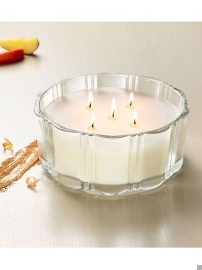 NWT Hearth & Hand Mulled Spice Five-Wick Glass Bowl Candle